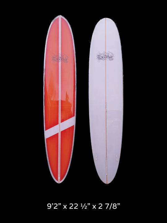 Longboard with Coloured Design on the deck